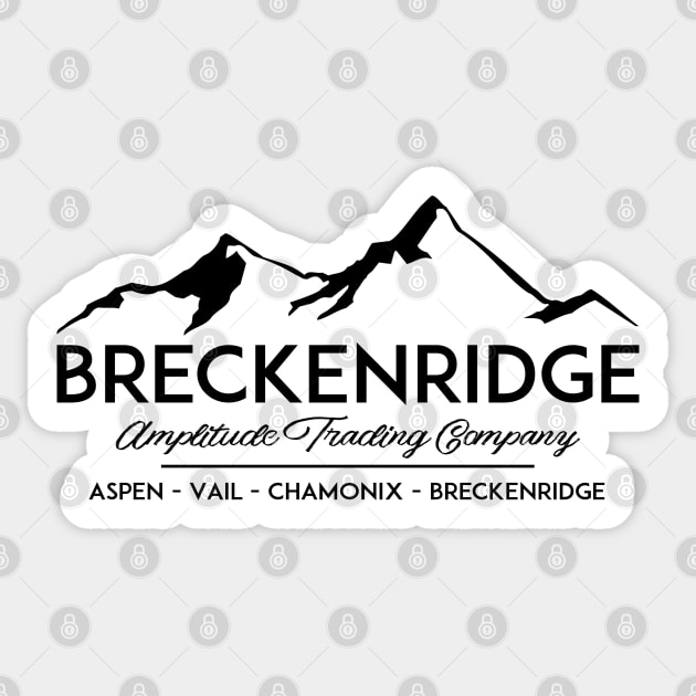 Breckenridge Colorado Skiing Ski Breck Sticker by heybert00